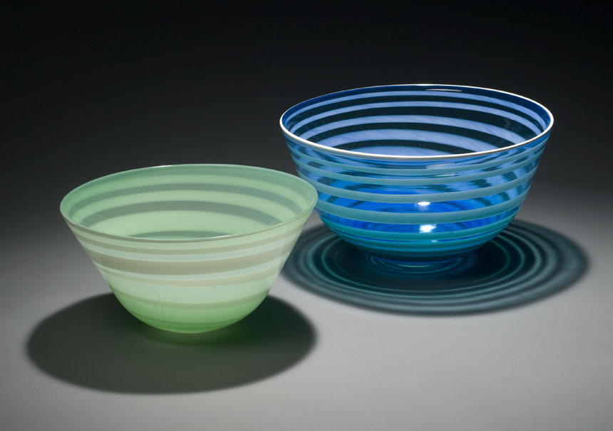 Decorative Functional blown glass bowl